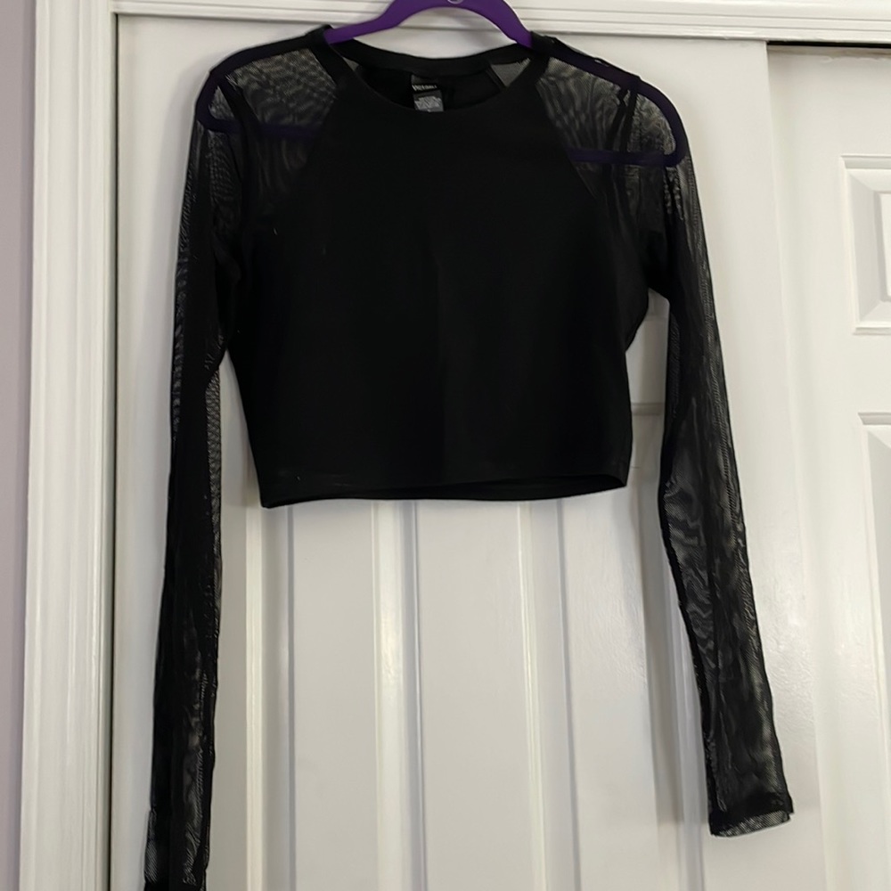 Victoria Sport black mesh long sleeve shirt